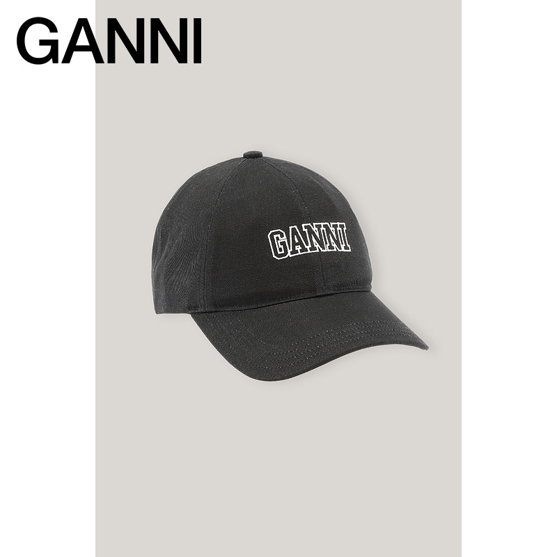 Ms. Ganni summer LOGO embroidery hat outdoor sports sunshade baseball cap peaked cap A3430252