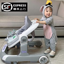 Baby walker anti-o-leg three-in-one multi-functional baby 0-1 years old foldable stroller anti-rollover toy