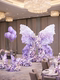 Artificial Floral Art Hotel Birthday Purple Butterfly Scene Decoration Landscape High-End Light Luxury Floor-Standing Ornaments