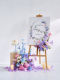 Birthday Scene Decoration Artificial Flowers Landscape Decoration Purple High-End Monet Garden Party Floor-Standing Ornaments