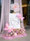 Wedding, Engagement, Birthday Party Scene Decoration Complete Set of Kt Board Floor Props, Artificial Flowers, and Fake Floral Arrangements