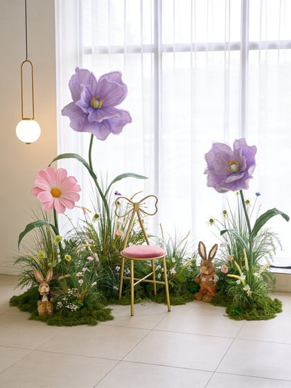 Monet Floral Paper Flowers for Scene Decoration, Beauty Salon Atmosphere Arrangement, Decorative Items, Artificial Flowers, Faux Flower Displays