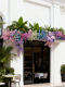 Artificial Flower Shop Front Door Vine Decoration with a High-End Feel, Realistic Purple Vine Fake Flower Hanging Ornaments