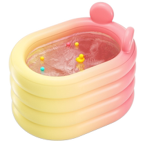 Baby swimming bucket home baby indoor bath tub home inflatable swimming pool child folding constant temperature pool