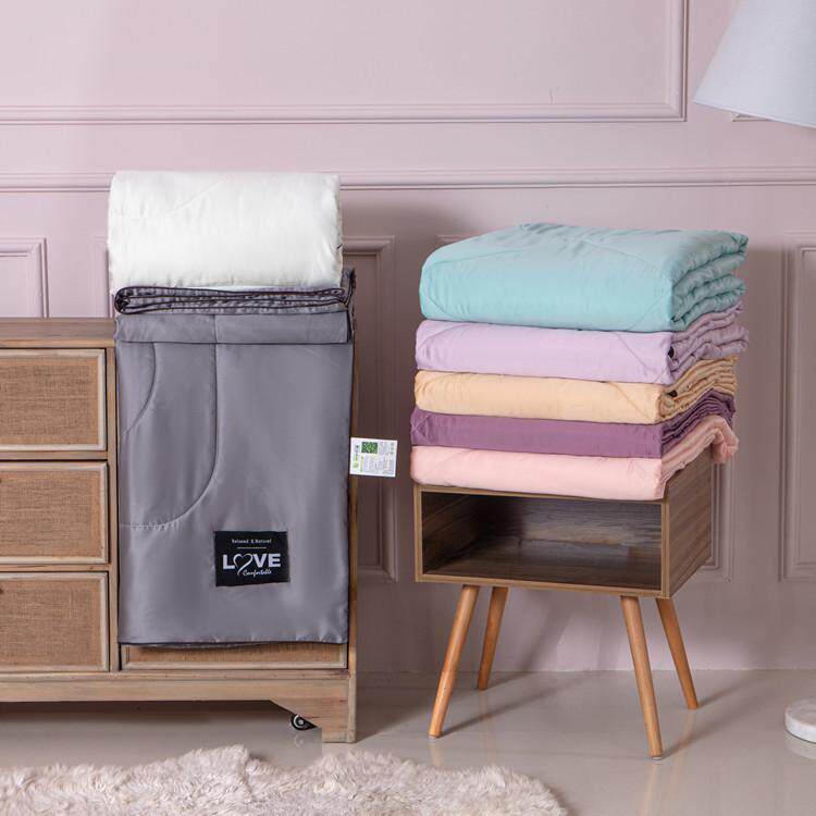 Solid color quilt cover three-piece set four-piece bed hat dormitory ins cotton all cotton washed double bed supplies student summer