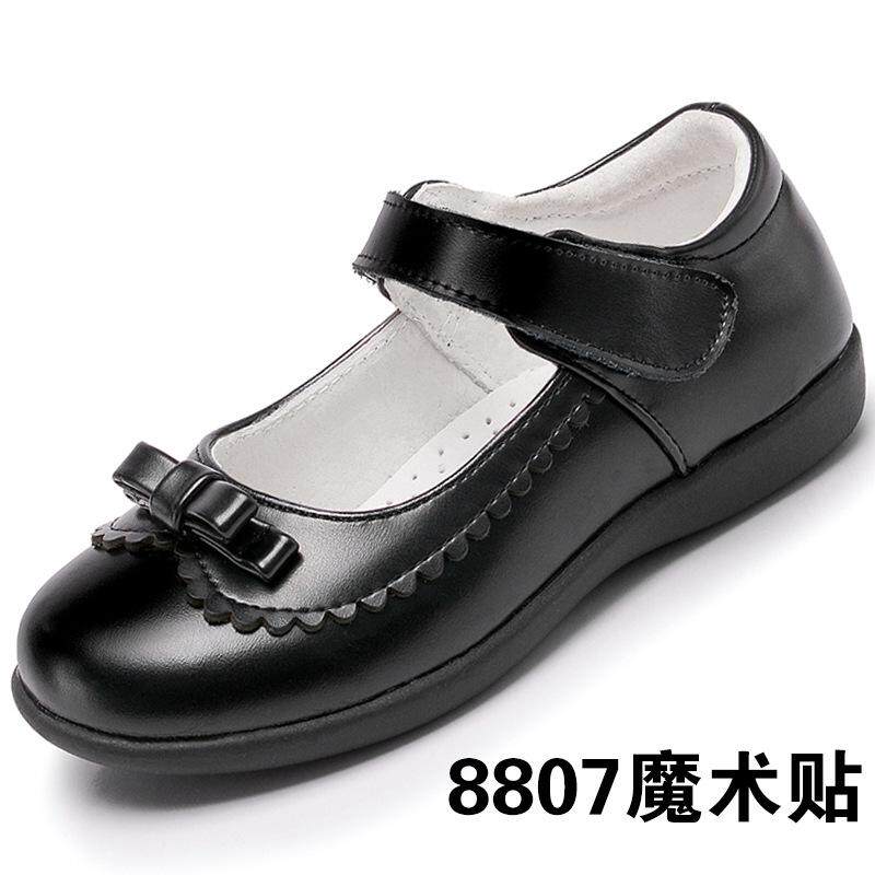 Leather shoes princess shoes girls black student single children leather performance small spring and autumn soft bottom performance leather gift instrument