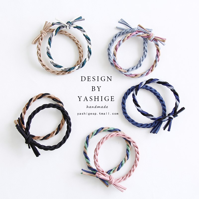 Korean-style hair ring hair-less oak rubber band hair rope female large man delicate high face value minimalist high elasticity durable