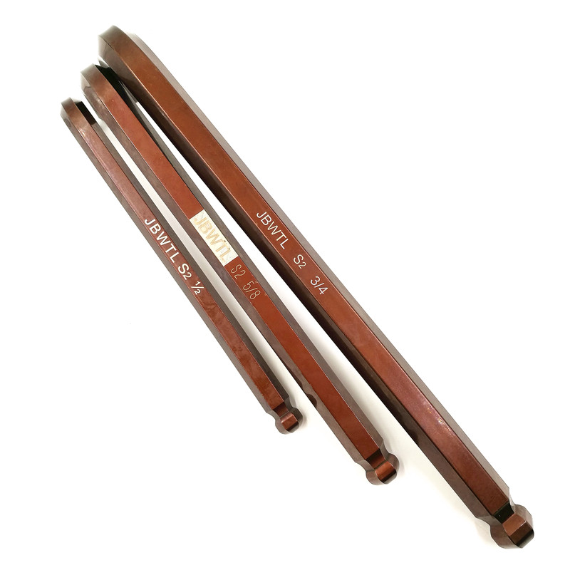 S2 alloy steel ultra-hard Inform inner hexagon wrench L type ball head lengthened industrial grade Hexagonal spoon 3161 45 8-Taobao