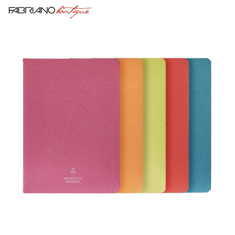 Official flagship store imported from Italy FABRIANO line binding notebook Feibina simple college student literature and art A5 notepad writing hand account painting book cute girl heart notebook