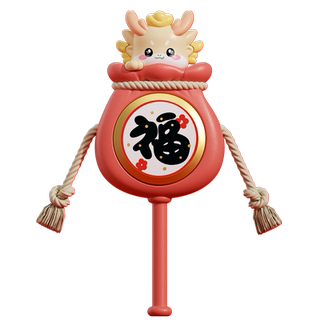 拨浪鼓婴儿中国风可啃咬手摇拨浪鼓宝宝传统老式新生儿摇铃玩具