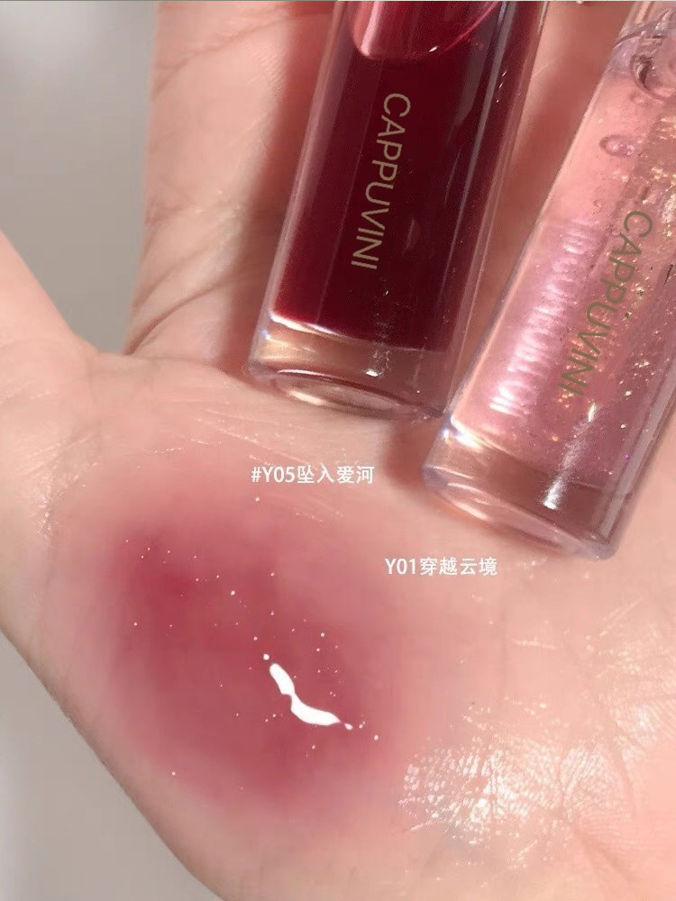 3pcs honey, oil, glaze, mirror, water, light, Tan, transparent, summer, niche brand, glass, student, affordable