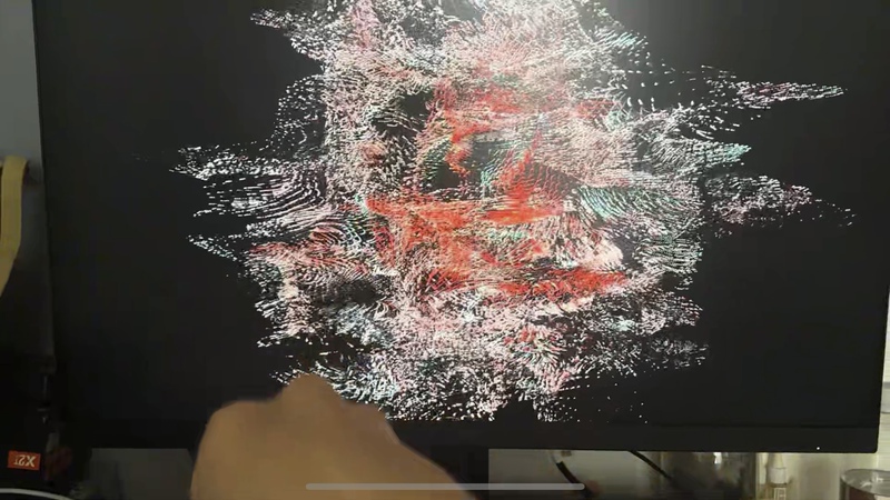 Touchdesigner Source Files Can Convert Td Project Images into Particle Gestures, and Leap Gestures Can Change Keyboard Images