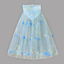 Girls 2024 new summer cloak baby going out sun protection cloak super fairy retro birthday performance dress up shawl