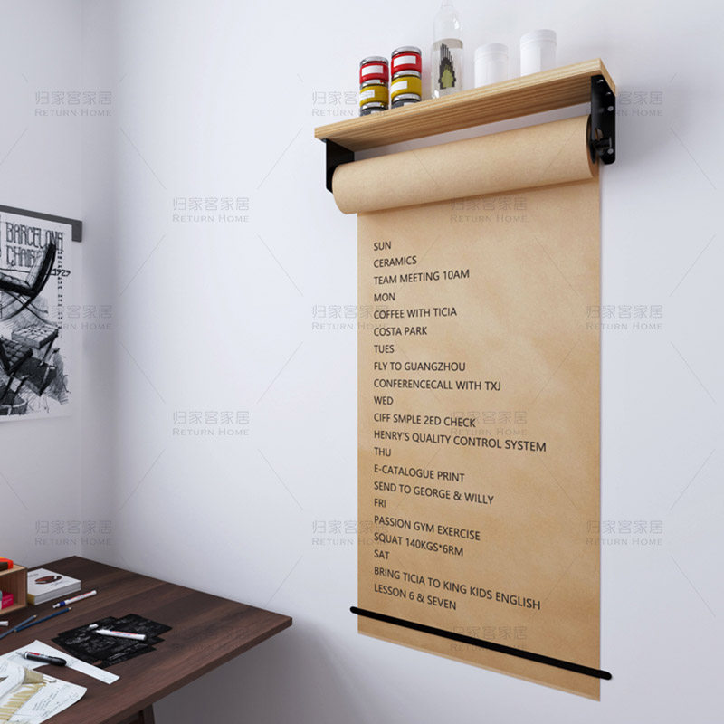 ins net red hand-painted artifact coffee shop studio drawing paper kraft paper decoration wall hanging Studioroller