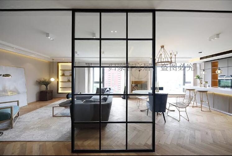 ins decoration bar dining room minimalist partition style living room screen doors and windows flower hollow Nordic porch custom