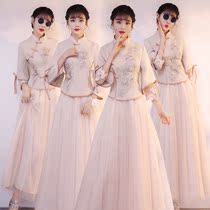 Xinjiang Bridesmaid Service Women 2022 Summer New Chinese Sisters Group China Wind Wedding Senior Petty temperament