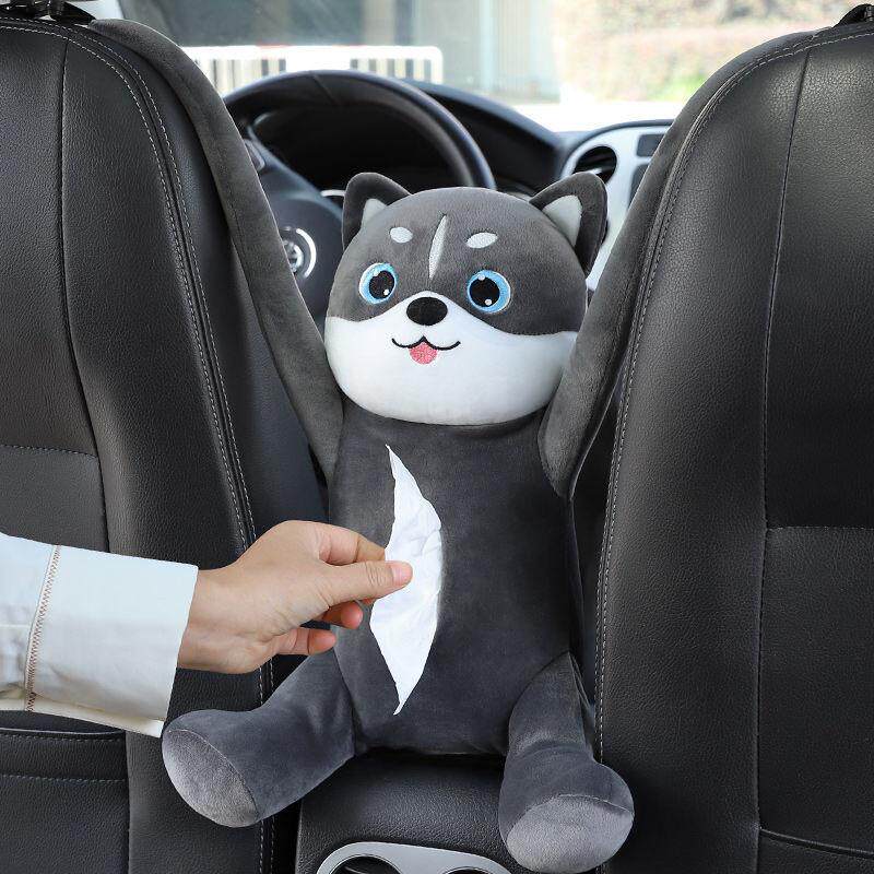Xinjiang Creative on-board paper towel box cute car with armrest box monkey toilet paper box hanging car decoration