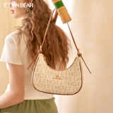 Сумка на одно плечо, сумка подмышку, небольшая сумка через плечо, с медвежатами, премиум класс