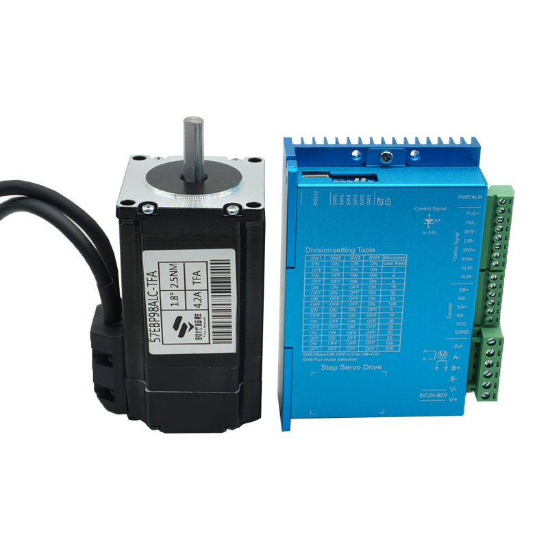 Closed-loop 57 stepper servo motor 1 5 2 2 2 5nm high-speed set with driver HBS57 era superior