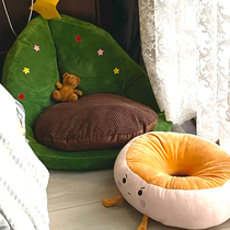 Net red Tongan adorable Christmas Tree couch cushions Lazy People Winter Home Round Cushions Bedroom Ground Living Room