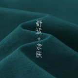 Зеленая хлопковая футболка с коротким рукавом для отдыха, оверсайз