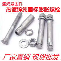 Positive national standard hot galvanized expansion bolt hot-dip zinc expansion screw bolt outer expansion M8M10M12M14M16