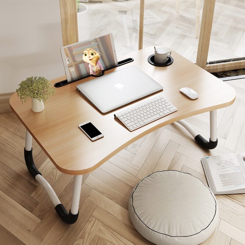 Small Table Plate Bed Small Table Foldable Desk Easy Universal Bracket Dorm Room For College Students Study Writing Homework Children Read Books Divinity Temple Table With Laptop Knee Table-Taobao