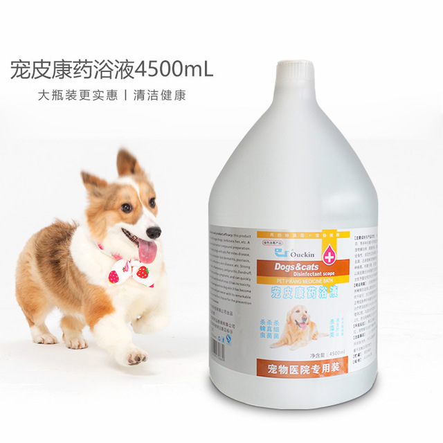 Pet hospital general Danjing pet Pikang dog skin disease coccus medicine bath kills mites dandruff antipruritic bath liquid shampoo