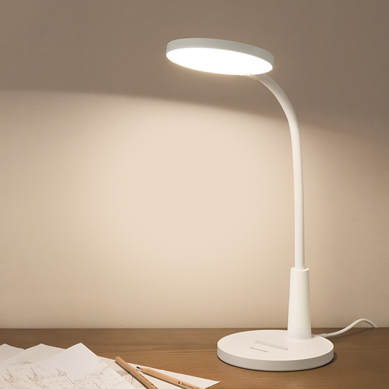 Panasonic led eye protection lamp desk study college student special desk lamp rechargeable plug-in dual-use dormitory bedroom