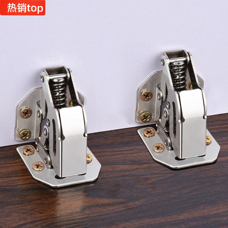 Overall closet cabinet door hinge spring hinge automatic furniture cabinet door leaf hardware folding hinge flat opening folding page