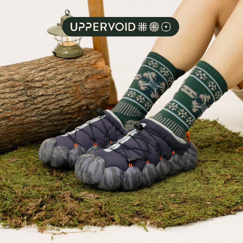 UPPERVOID Second Latitude Outdoor Bread Shoes Camping Casual Autumn Outwear Lovers Slippers A foot and men-Taobao