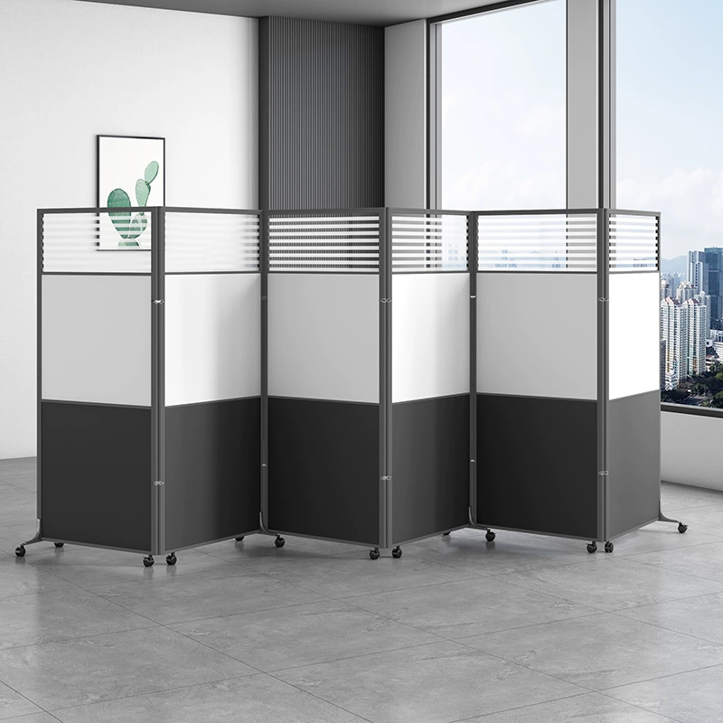 Office screen partition modern simple plate living room foldable obscure Chinese office mobile partition screen