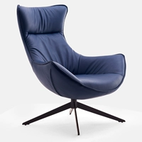 Темно -синий одиночный стул