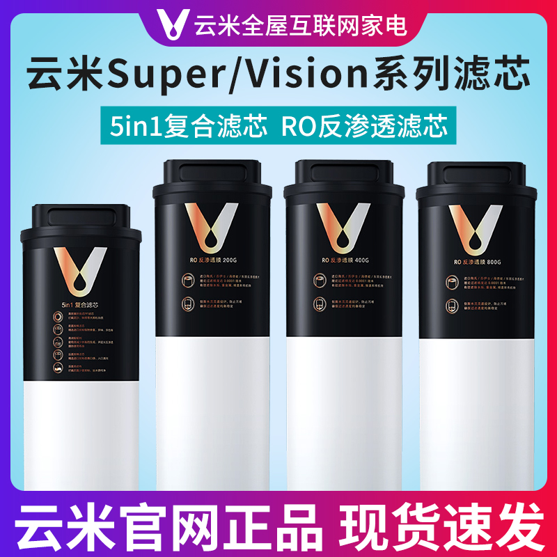 Yunmi浄水器 Super/Vision 1000G/1200G Pro 5in1 複合RO逆浸透フィルター