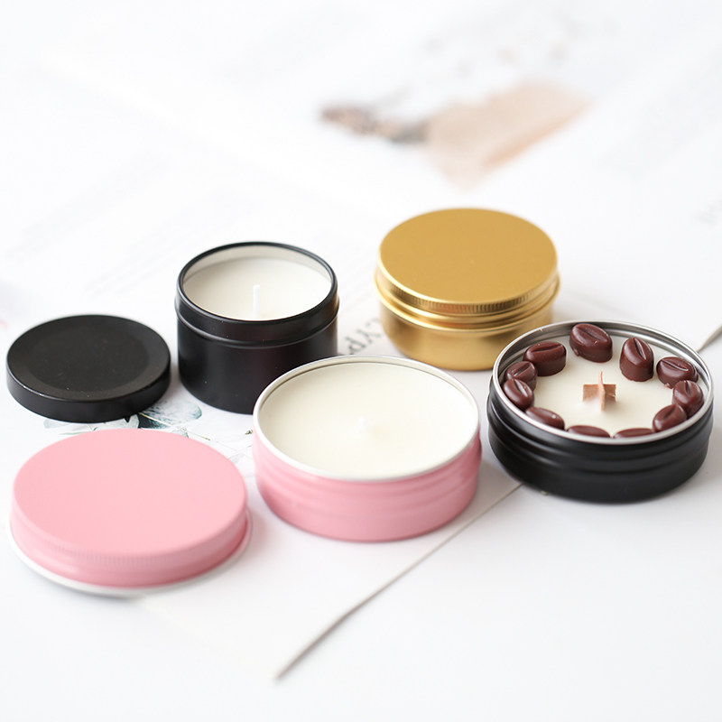 Cranky Diy Scented Scented Candle Cups Ins Wind Minimis Aluminum Case Empty Jar Matmouth Iron Tank Air Control Container Wax Cup
