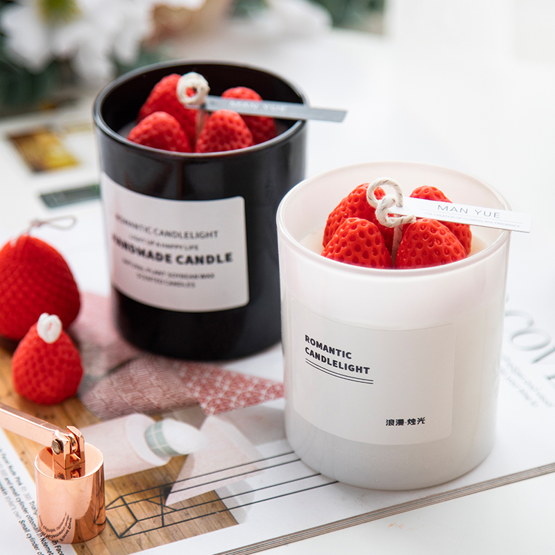 Cranberry Birthday Wedding Dessert Strawberry Cup Candle Material Bag Diy To Make Cake Chocolate Scented Molds-Taobao