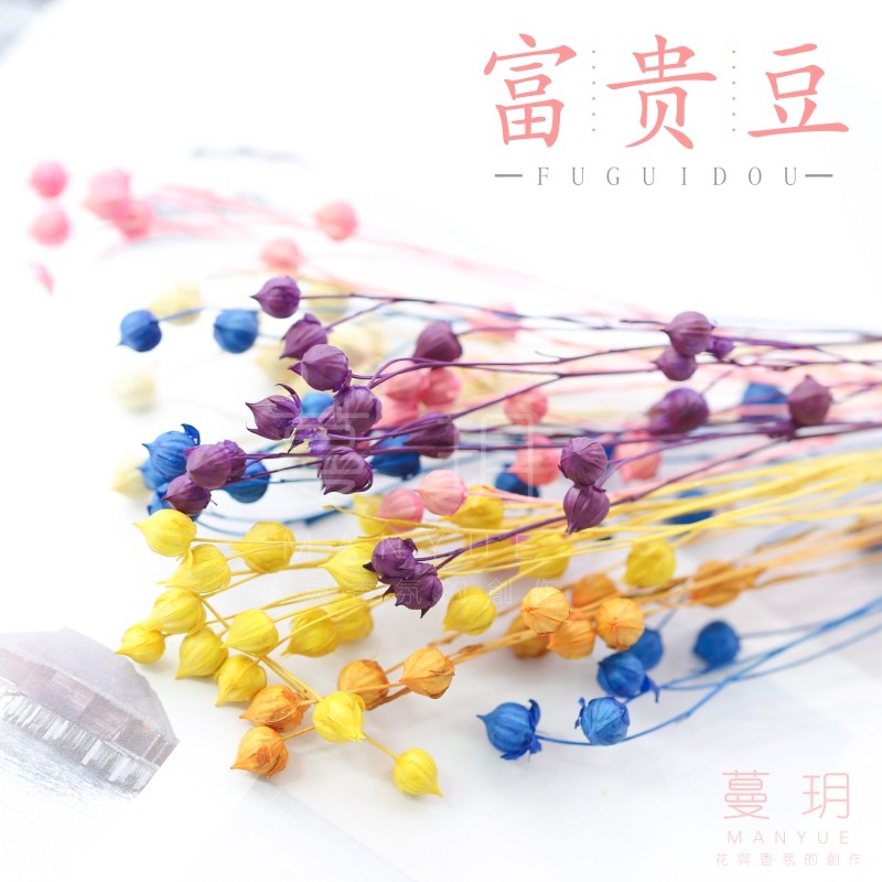 Tendrils DIY fragrant lavender candle decorated with dried flowers rich and expensive beans Natural Perpetual Raw Dried Flowers 3g dress-Taobao