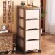 Medieval-Style Drawer-Type Storage Cabinet, Floor-Standing Rack, Home Living Room, Bedroom, Movable Toy and Snack Storage Cabinet