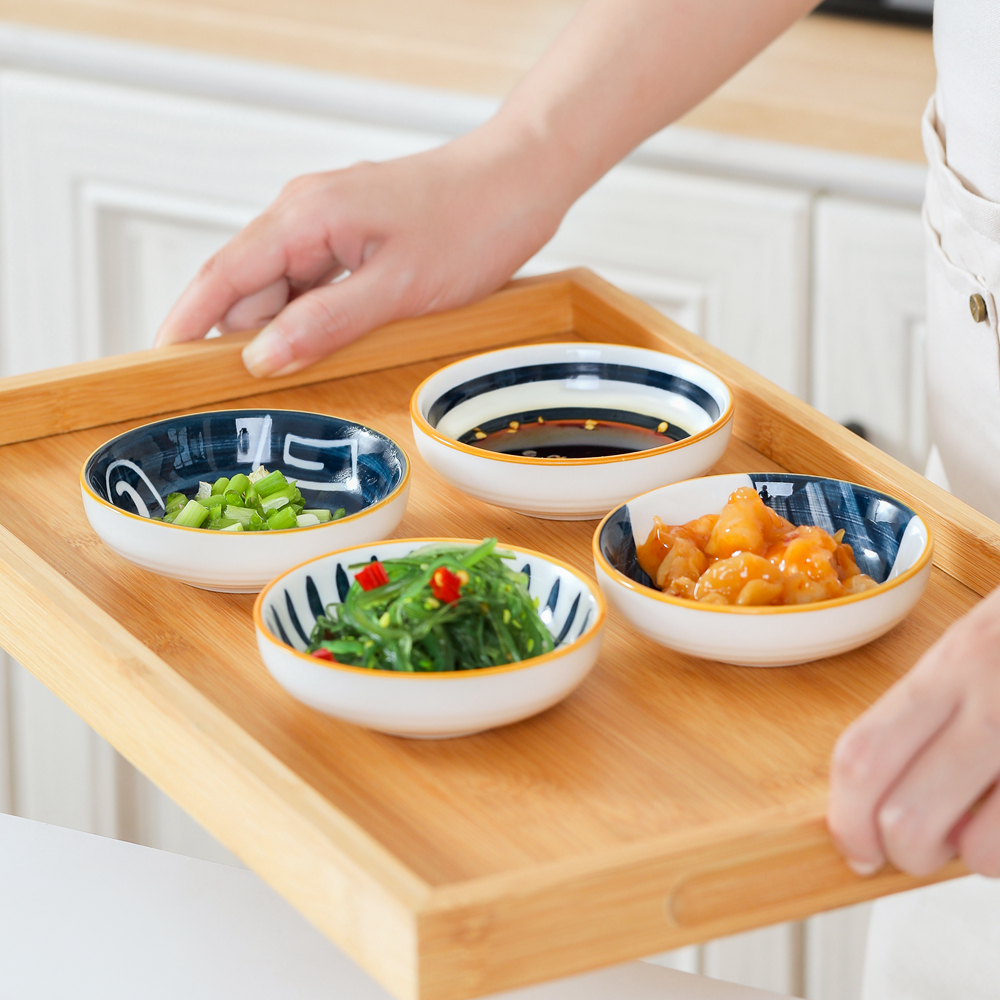 Japanese-style ceramic sauce dish household vinegar dish small dipping sauce dish small dish soy sauce dish sauce dish creative seasoning dish