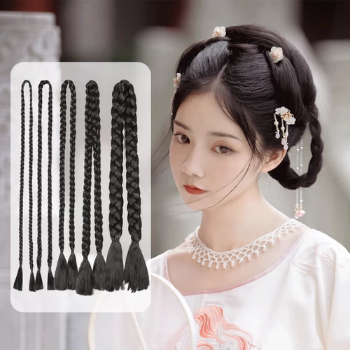 Танцующий парик с косичкой для невесты