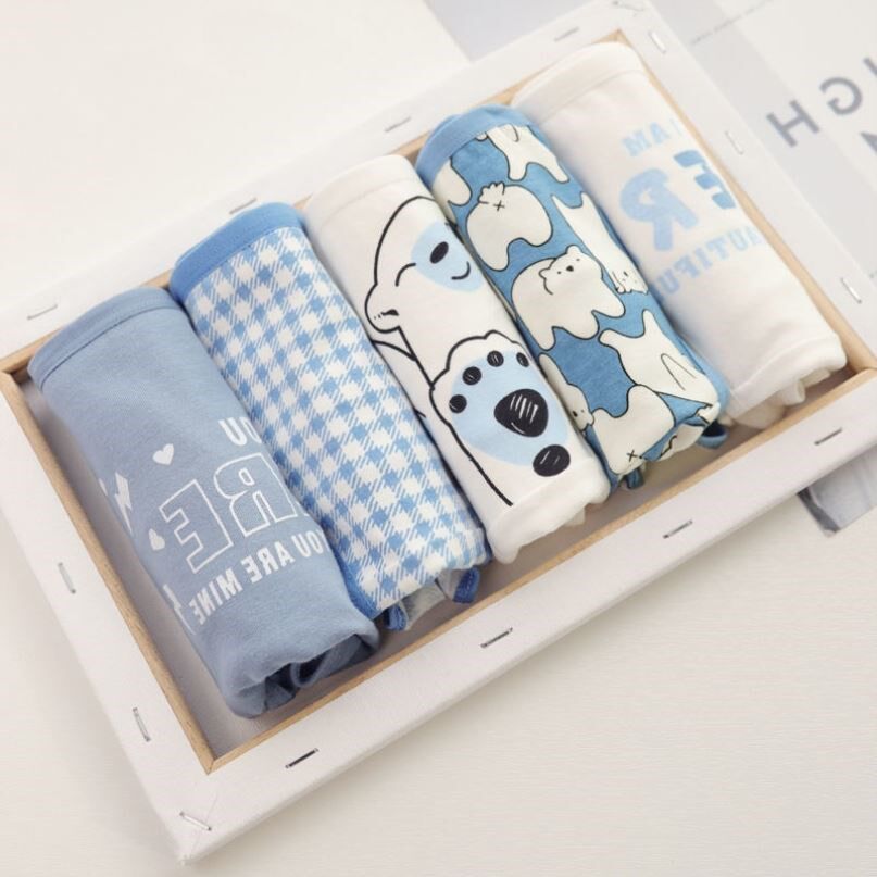 Fenteng women's underwear, female students, Korean version, mid-waist, low-waist pants, female pants, female students, cotton