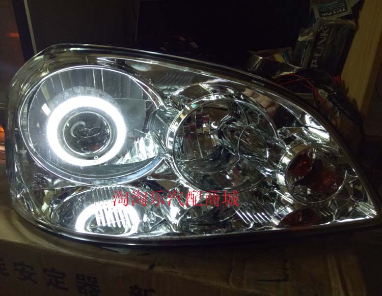 Buick cũ Excelle lắp ráp đèn pha đôi ống kính ánh sáng xenon đèn thiên thần mắt quỷ ban ngày chảy nước mắt nhẹ - Đèn HID xe máy đèn xe máy