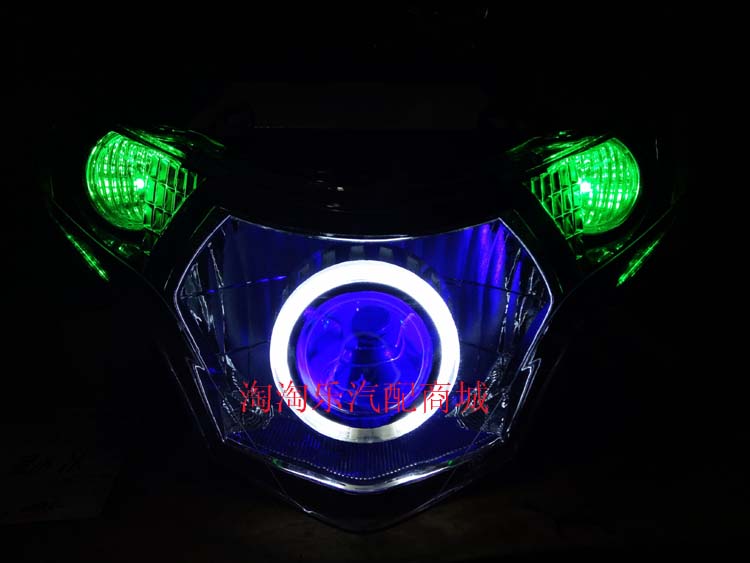 Phụ tùng sửa đổi xe máy CBR150R YCR sửa đổi ống kính đôi ánh sáng - Đèn HID xe máy 	đèn pha led xe máy 30w	