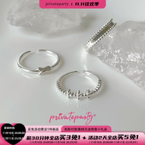 Privateparty Tulip Three Piece Set Sterling Silver Ring Ins Miniature Luxury Design Accessories