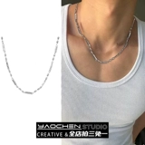 Вы можете носить титановое стальное ожерелье, чтобы обучить мужской модный темперамент, чтобы изменить нишу дизайн красивой инс высокой подготовки пары ключиц