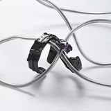 Черное брендовое кольцо для влюбленных подходит для мужчин и женщин