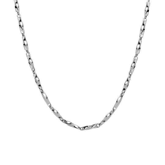 Men's fashionable Möbius ring titanium steel necklace can be worn in the bath