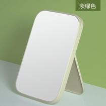 Countertop desktop high-value vanity mirror home mirror desktop female student new foldable stand office beauty