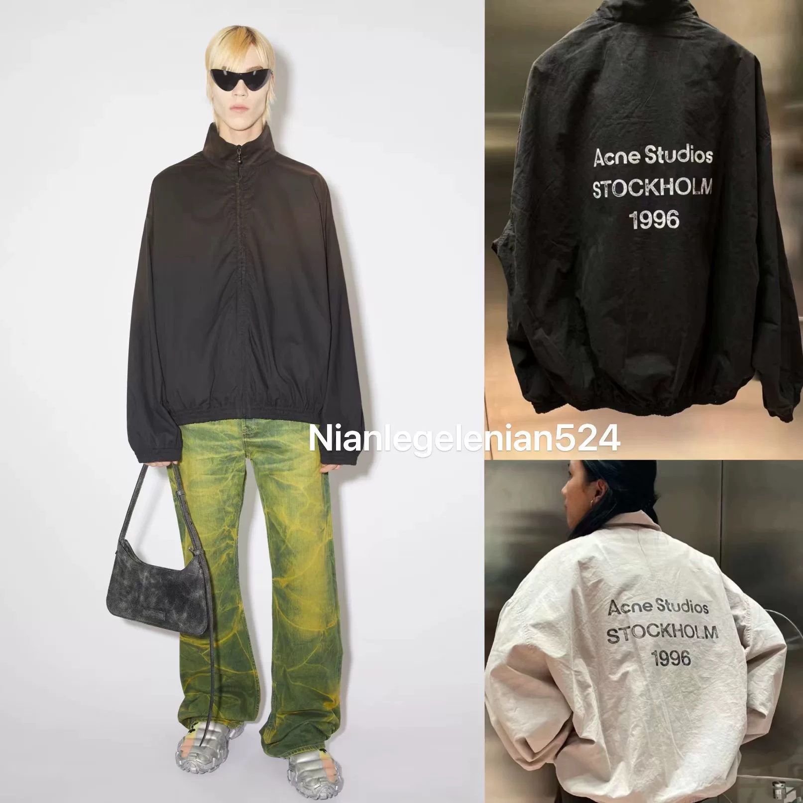 Пиджак Acne Studios весной с молнией, тренд сезона, оверсайз, крой