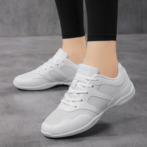 White childrens aerobics shoes hiking and workshop shoes cheerleading shoes broadcast gymnastics competition training shoes